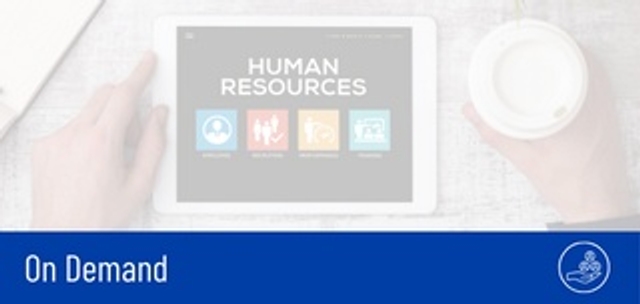 A tablet that reads 'Human Resources'