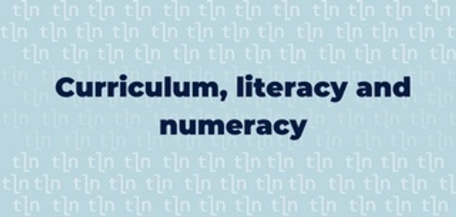 Curriculum, literacy and numeracy