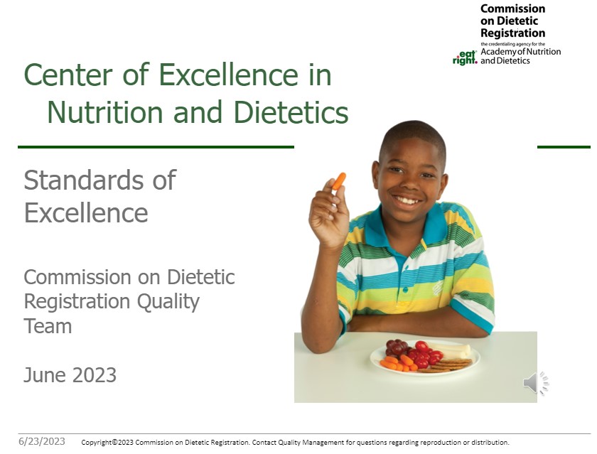 Courses | Commission On Dietetic Registration