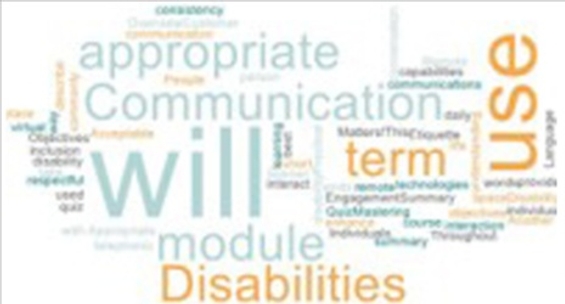 Disability 101 Word cloud