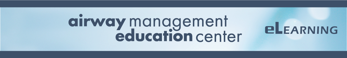 Top Page Banner for Airway Management Education Center eLearning